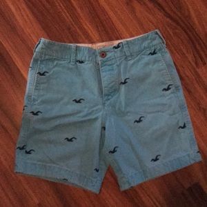Who can go wrong with worn in Hollister shorts?